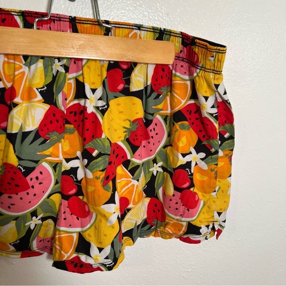 Victoria’s Secret PINK Sleepwear Boxer Shorts Black Fruit S - Picture 7 of 9